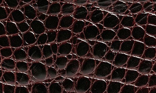 Shop Clare V . Grande Leather Belt Bag In Bordeaux Autumn Croco