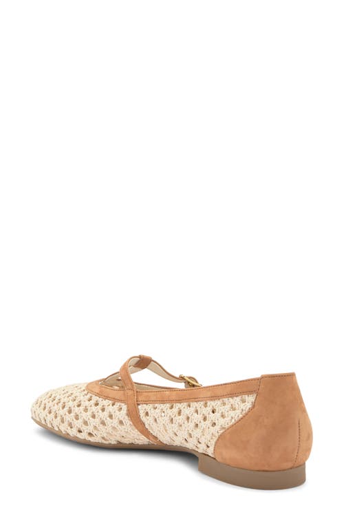 Paul Green Anabele Mary Jane Flat In Diva Royal Natural Nubuck