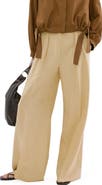 MANGO Pleated Wide Leg Pants