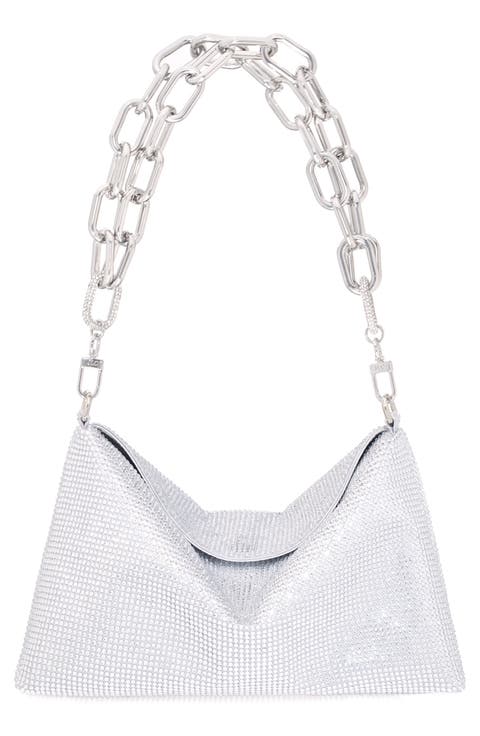 Bowie Crystal Embellished Slouchy Clutch