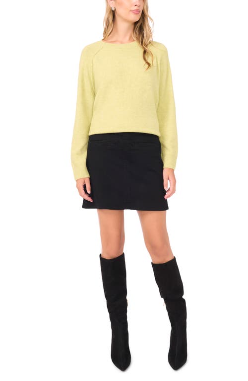 Vince Camuto Raglan Sleeve Sweater In Yellow