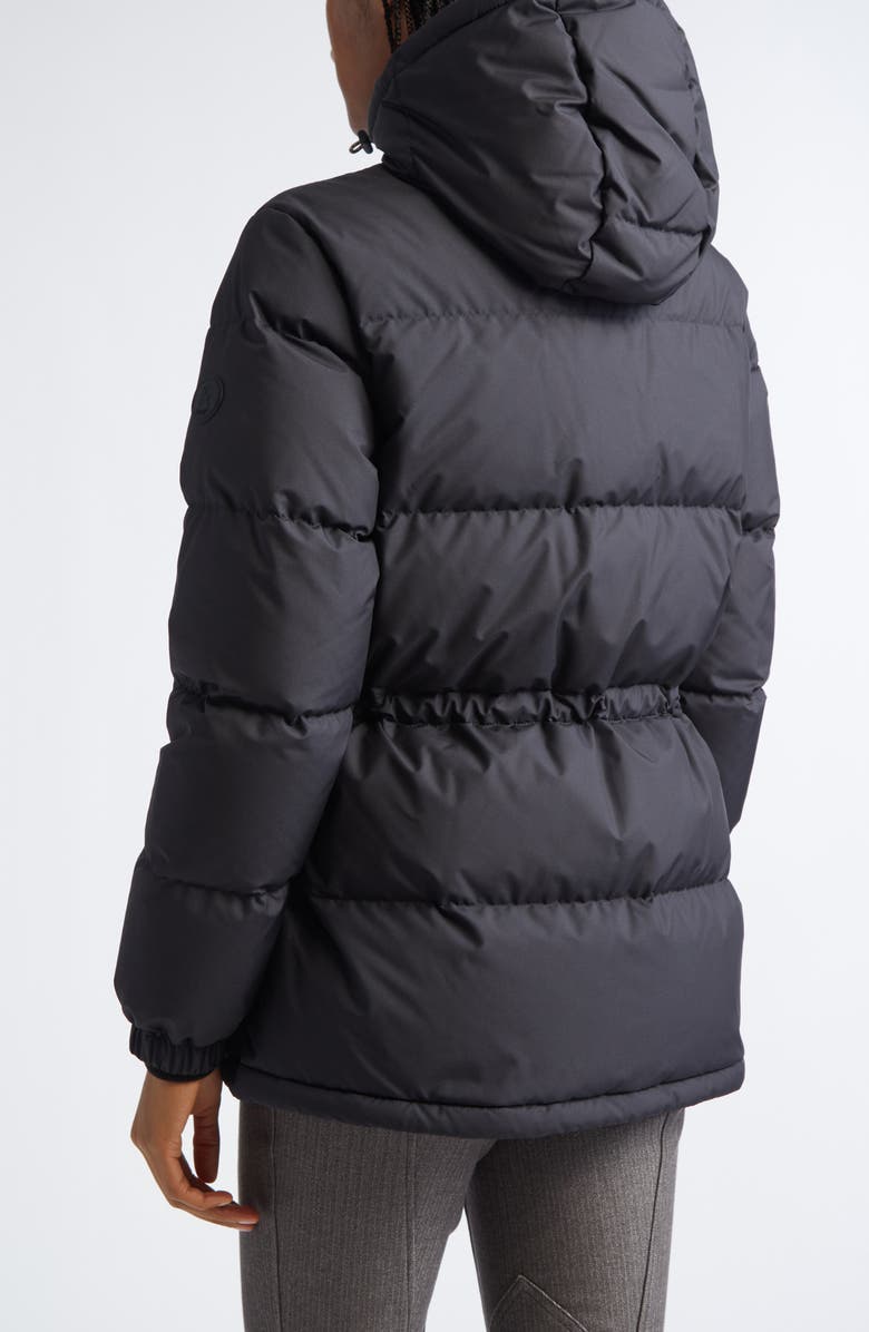 Burberry Keswick Quilted Down Hooded Puffer Jacket, Alternate, color, Black