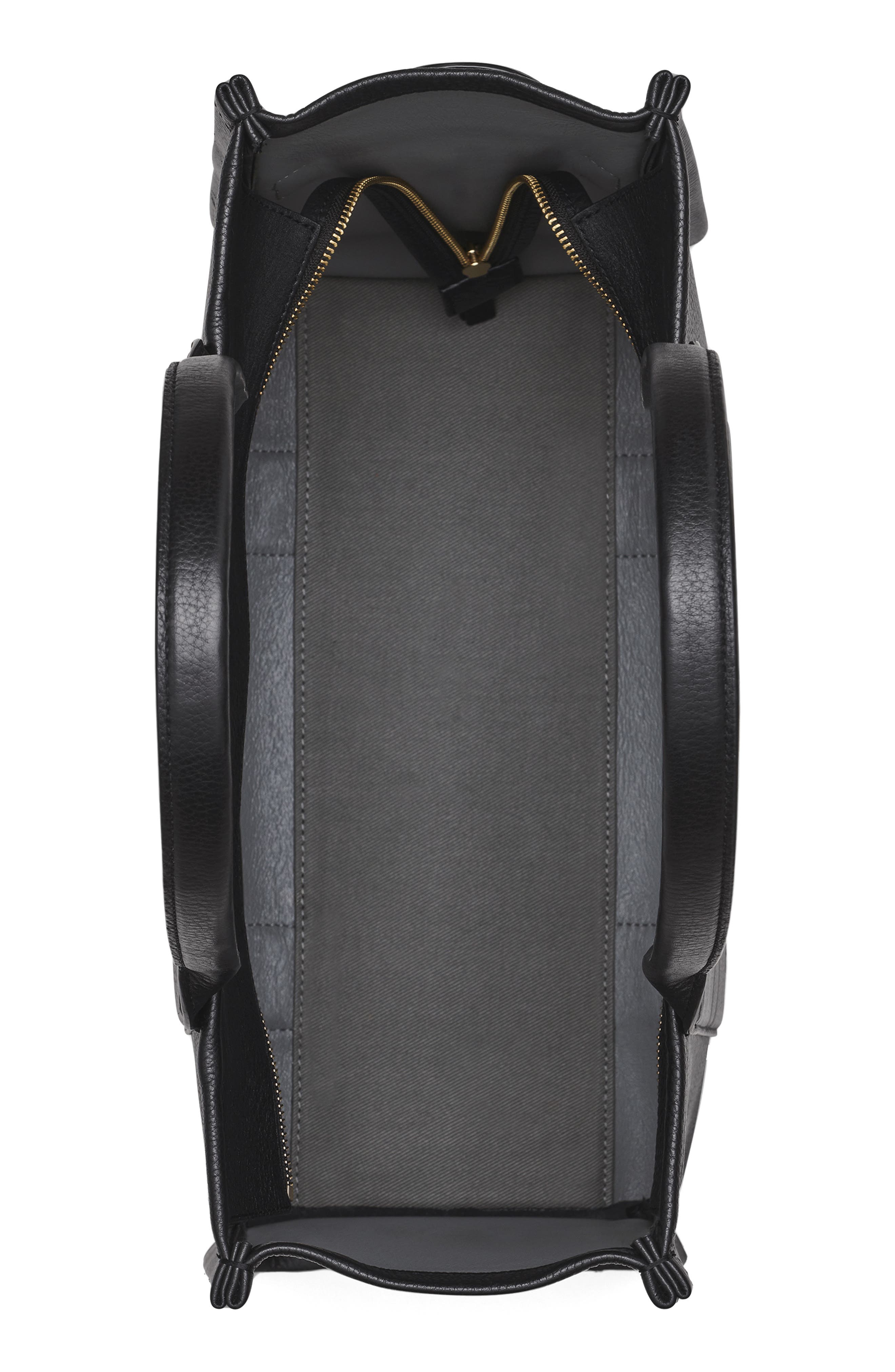 Marc Jacobs The Large Leather Tote Bag, Alternate, color, Black