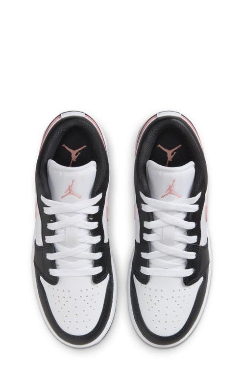 Jordan 1 Low "white/black/rust Pink" Sneakers In White