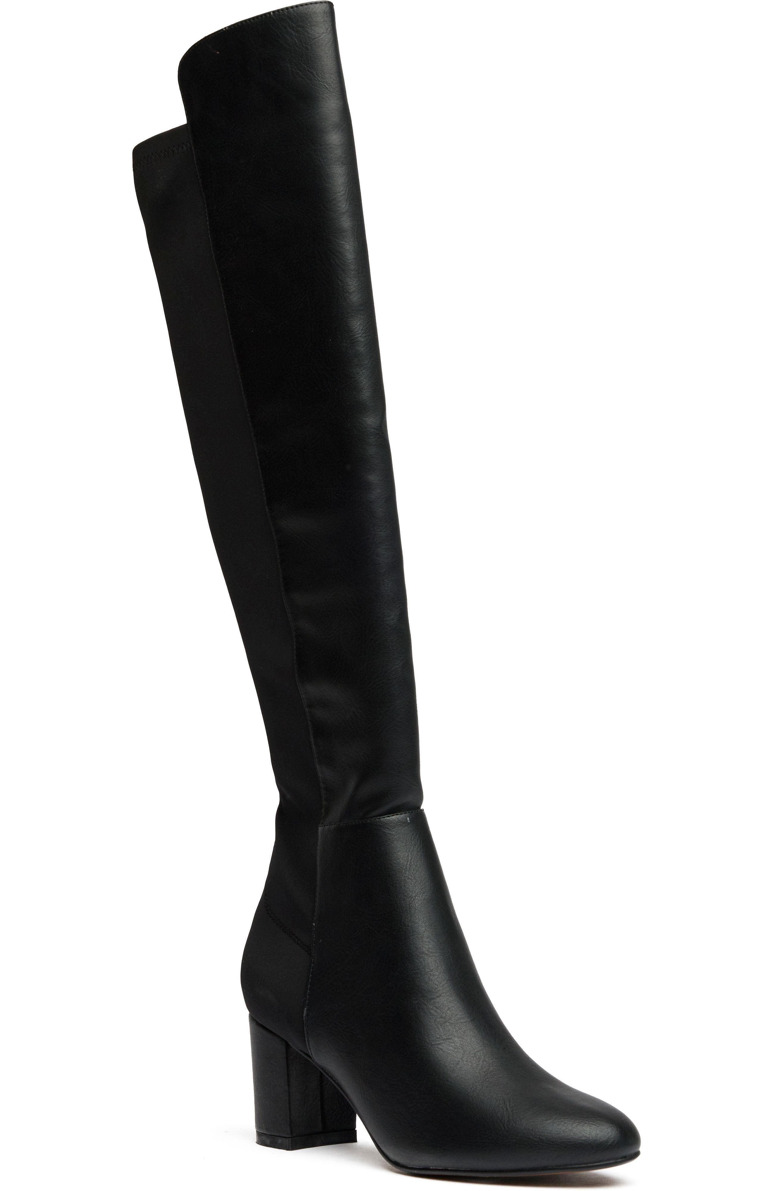 V.GAN LONDON Suga Knee High Boots, Alternate, color, Black