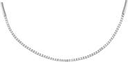 BY ADINA EDEN CZ Half Tennis Thin Collar Choker Necklace