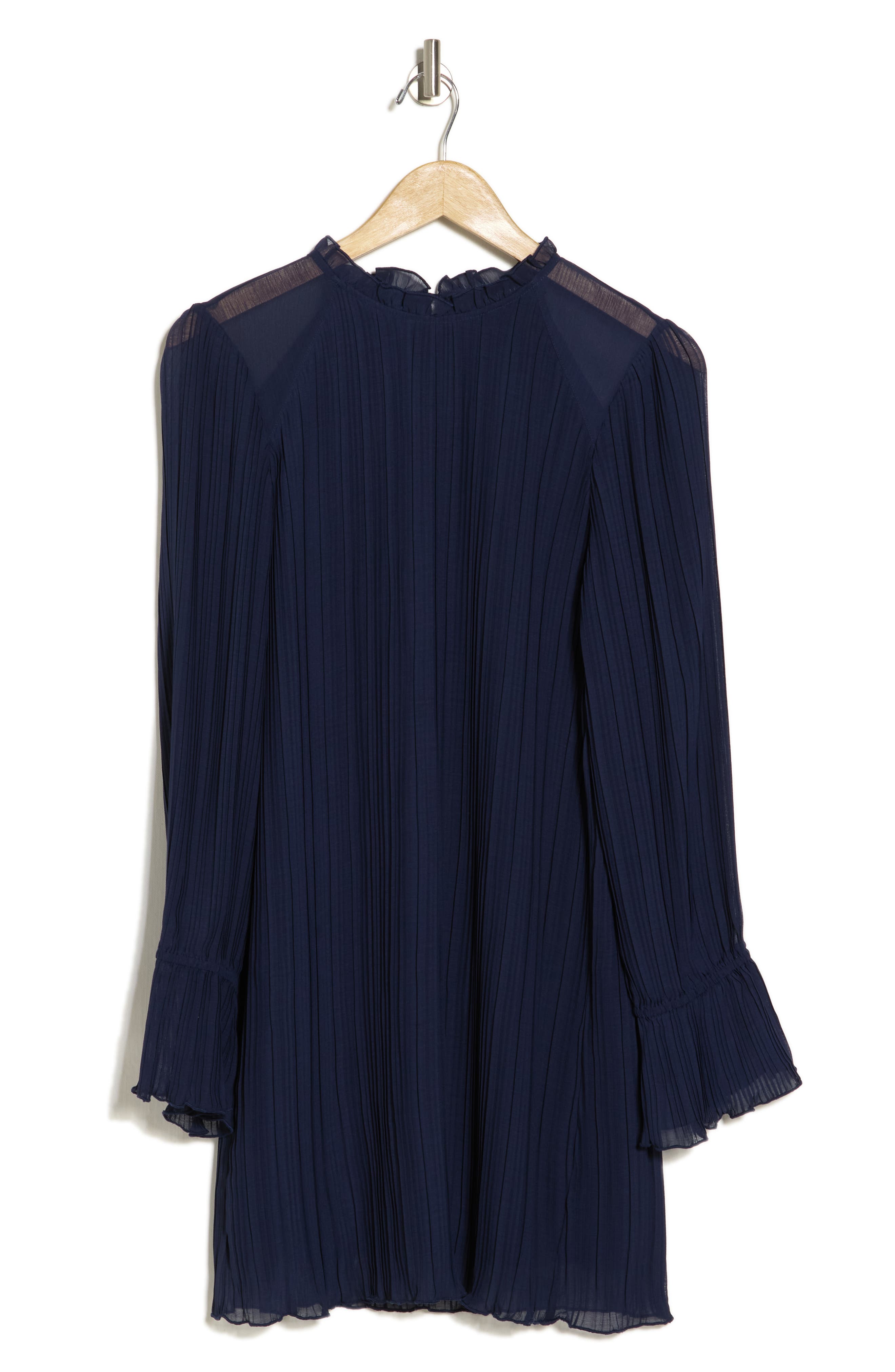 Anthem the Label Pleated Long Sleeve Chiffon Dress (Women) | Nordstromrack