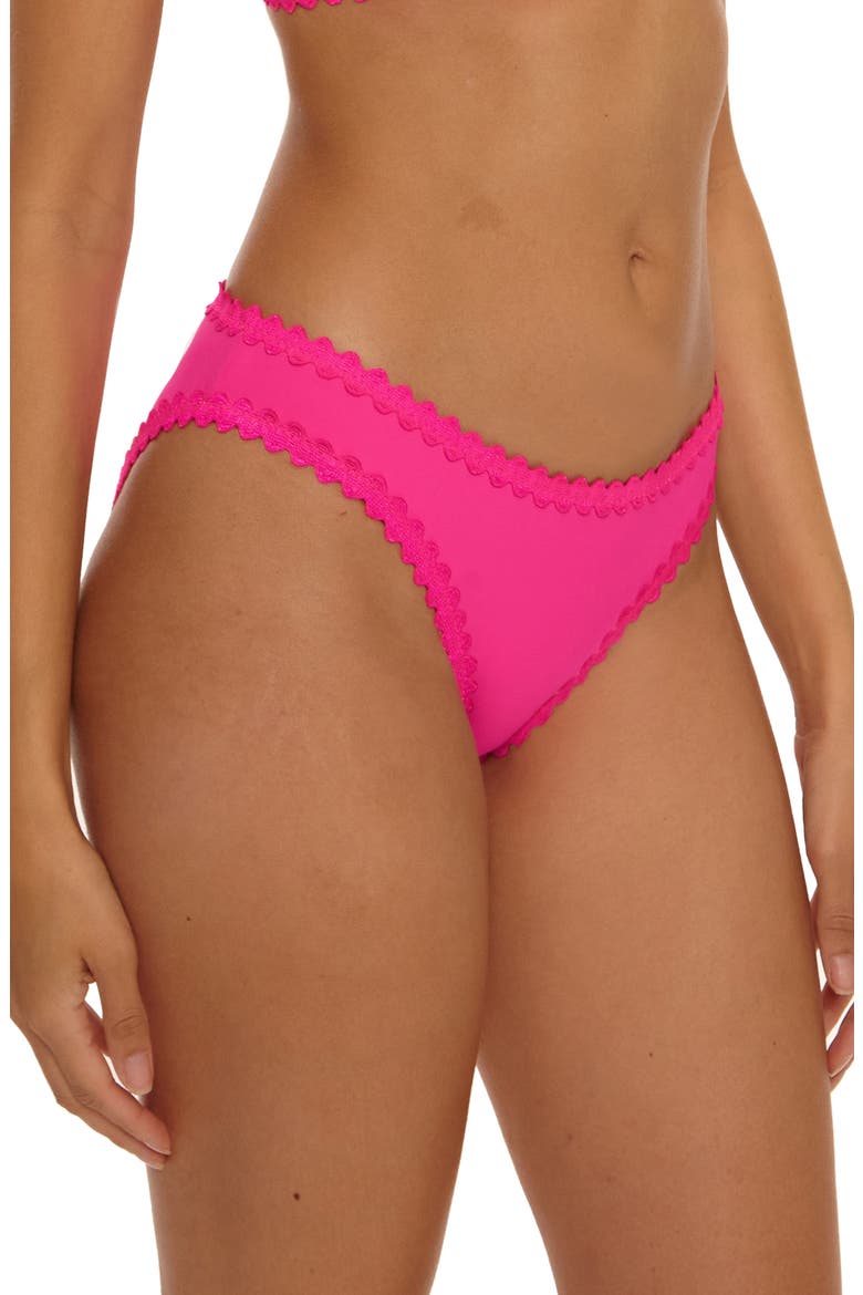 Bella Hipster Bikini Bottoms, Alternate, color, STRAWBERRY