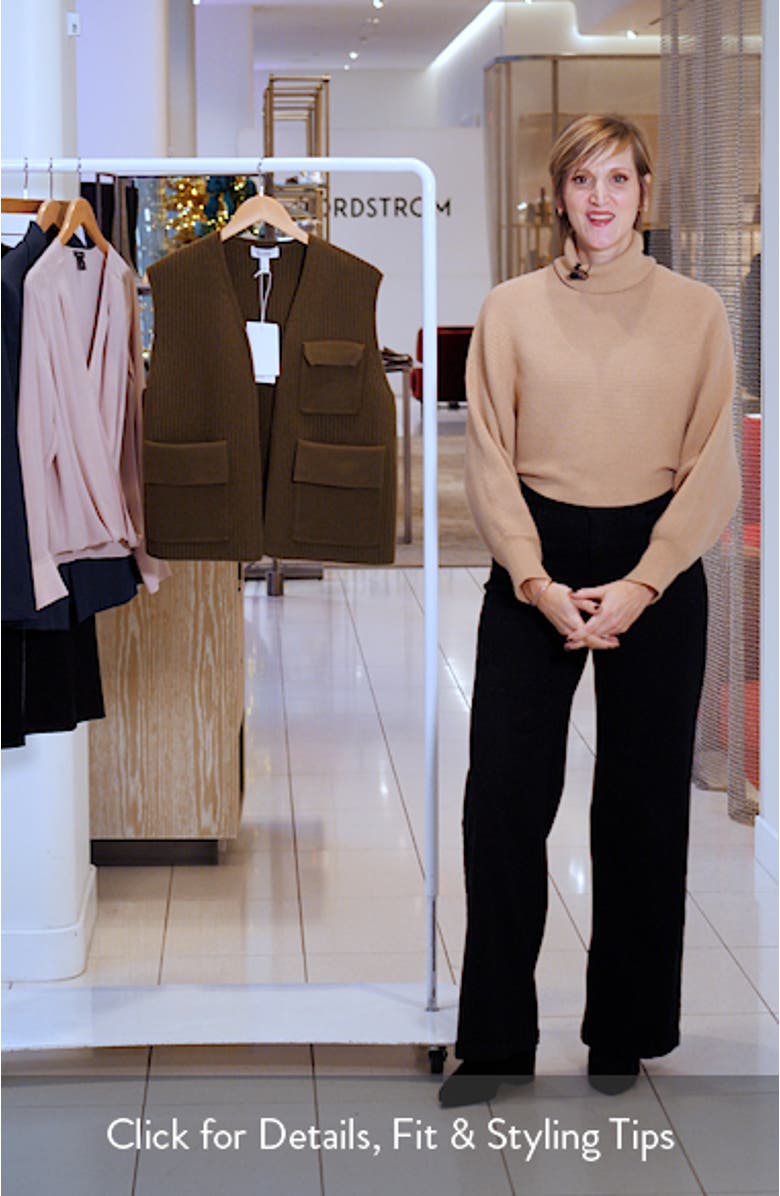 Merino Wool Rib Utility Vest, sales video thumbnail