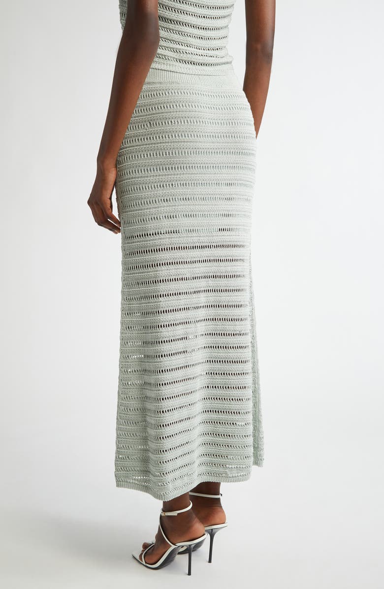 A.L.C. Lana Open Stitch Cotton Blend Maxi Skirt, Alternate, color, Cascade