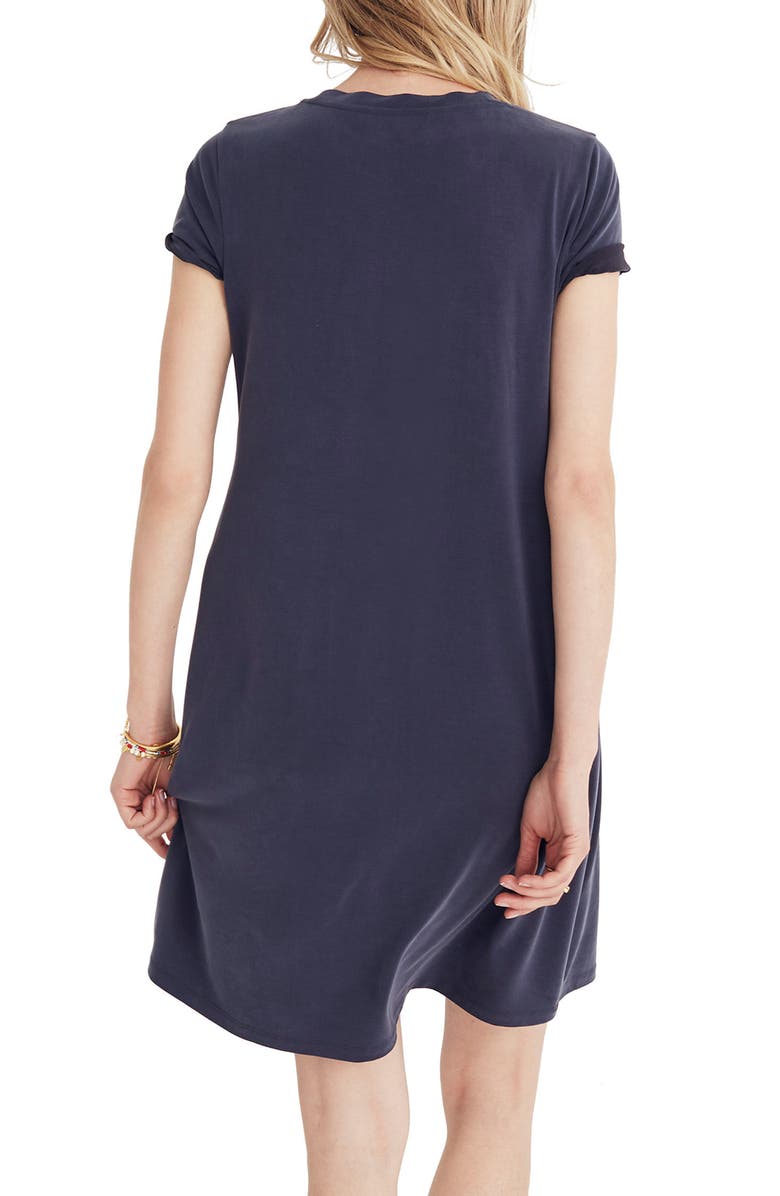 Madewell Sandwashed Swingy Tee Dress, Alternate, color, 