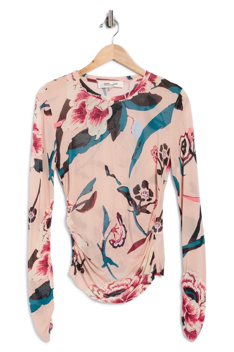 Long Sleeve Top, Alternate, color, DANCING ROSE BARE