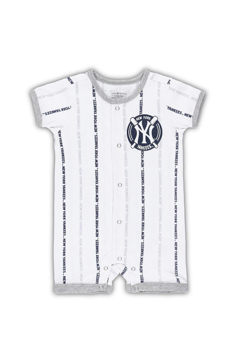 Outerstuff Newborn & Infant White New York Yankees Ball Hitter Romper, Main, color, White