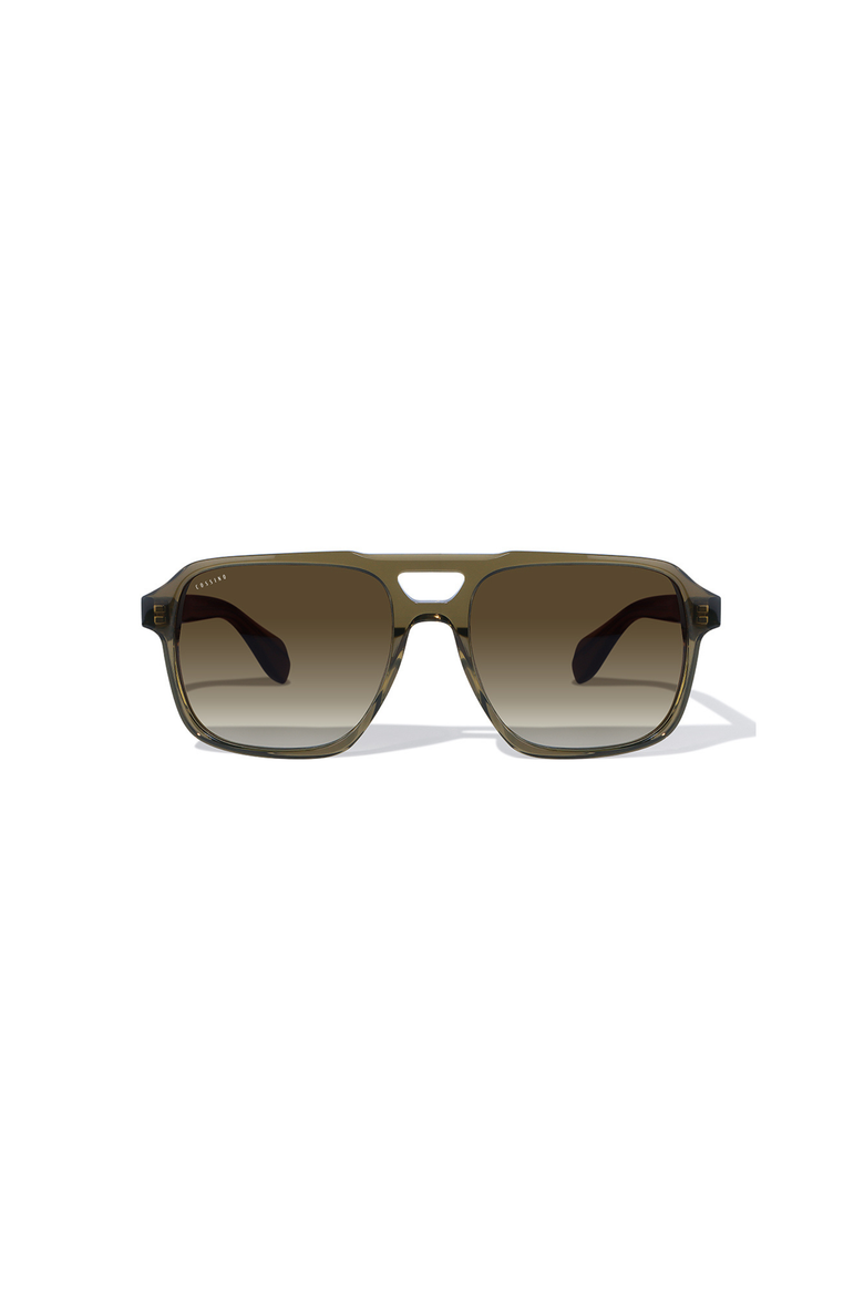 Versailles 56mm Aviator Sunglasses, Main, color, Green