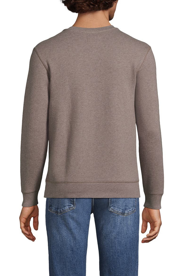 Long Sleeve Serious Sweats Crewneck Sweatshirt, Alternate, color, Light Bark Heather