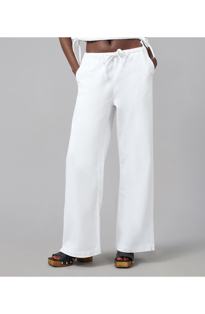 Lola Denim Remy Mid Rise Wide Leg Jeans, Main, color, White