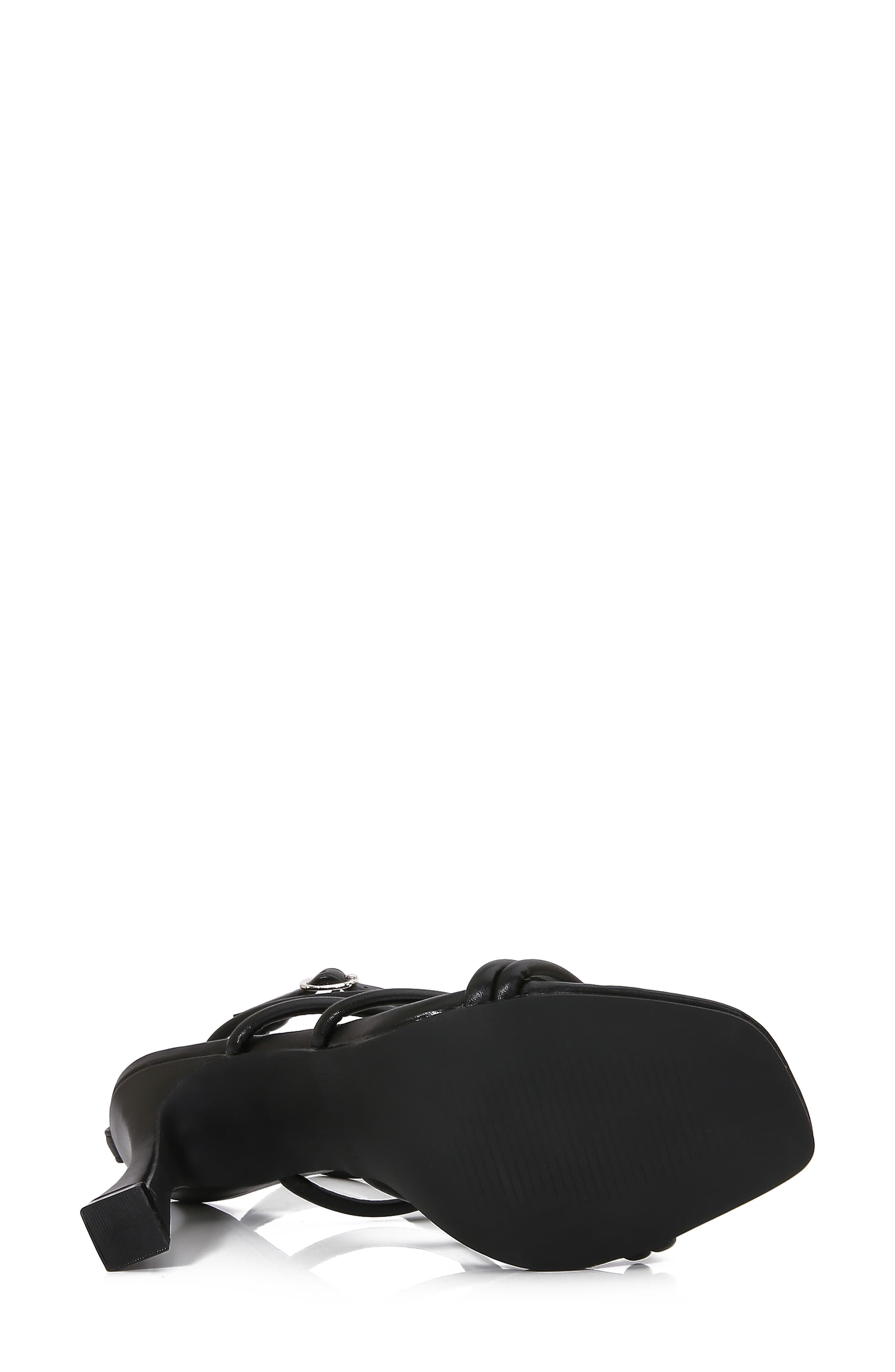 BERNESS Emile Ankle Wrap Stiletto Sandal, Alternate, color, Black