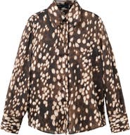MANGO Dot Print Woven Shirt