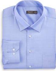 Oak Hill Premium by DXL Big & Tall Stretch Pinpoint Dress Shirt