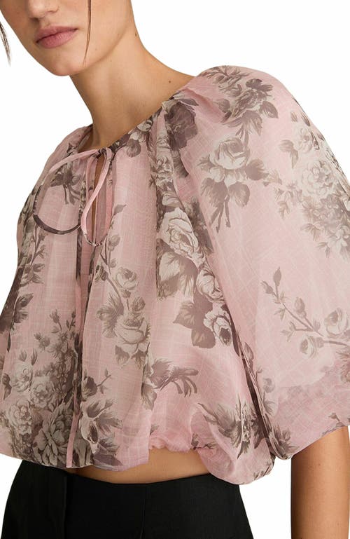 REBECCA TAYLOR REBECCA TAYLOR EMBLEM FLEUR BUBBLE PRINT TOP 