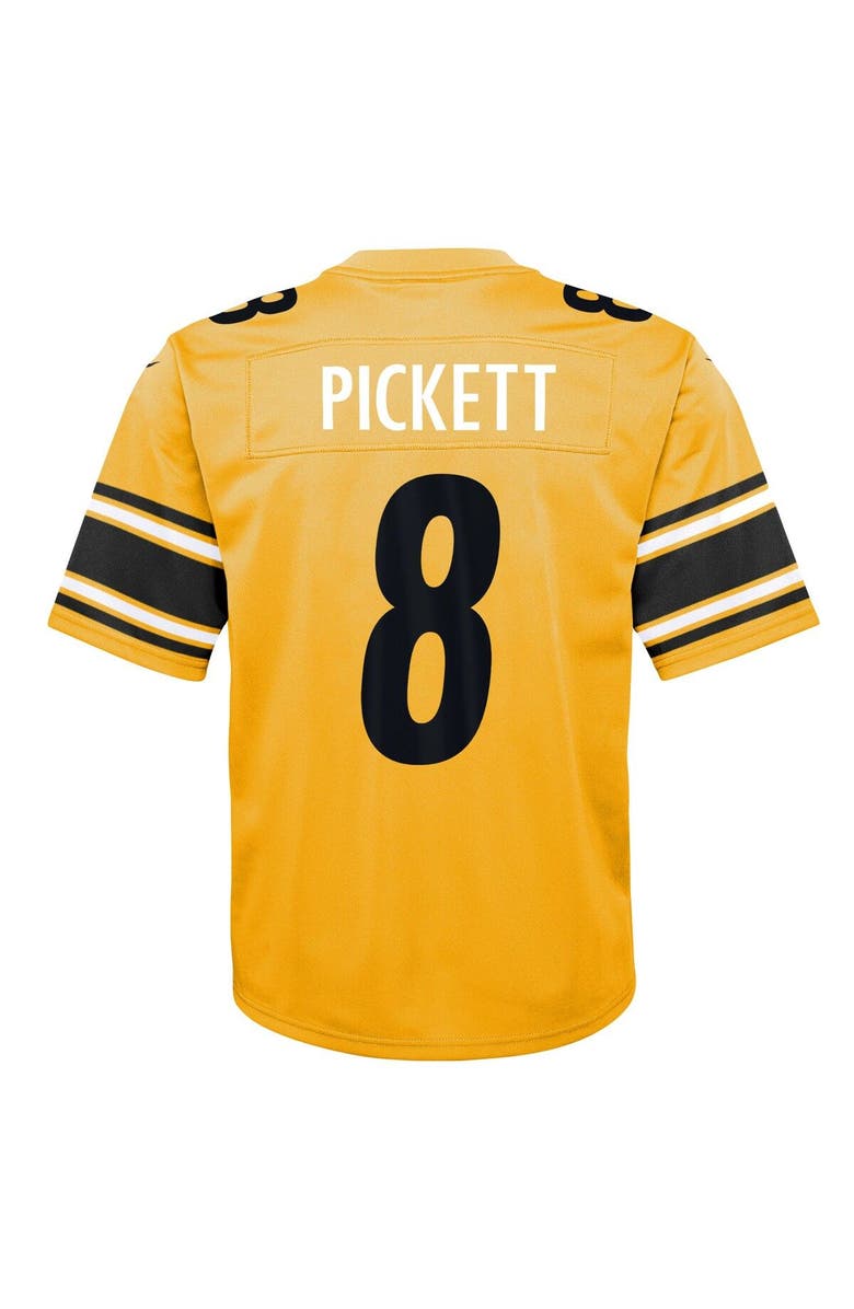 Nike Youth Nike Kenny Pickett Gold Pittsburgh Steelers Inverted Game Jersey, Alternate, color, 