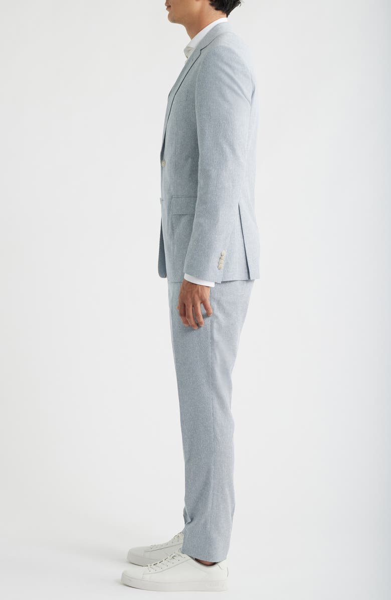 BOSS Huge Stripe Slim Fit Suit, Alternate, color, Open Blue