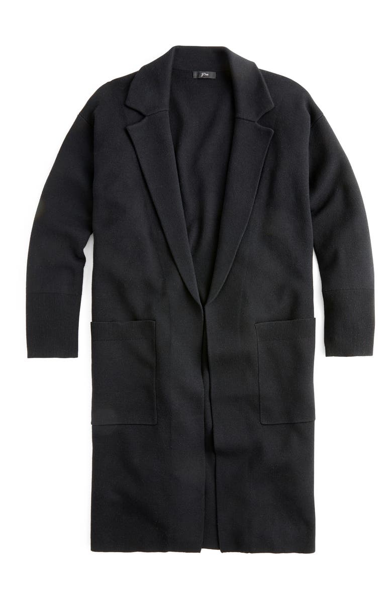 J.Crew Ella Open Front Long Sweater Blazer, Alternate, color,