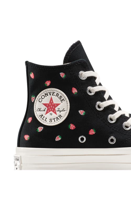 Converse Gender Inclusive Chuck 70 High Top Sneaker In Black/soft Red/green