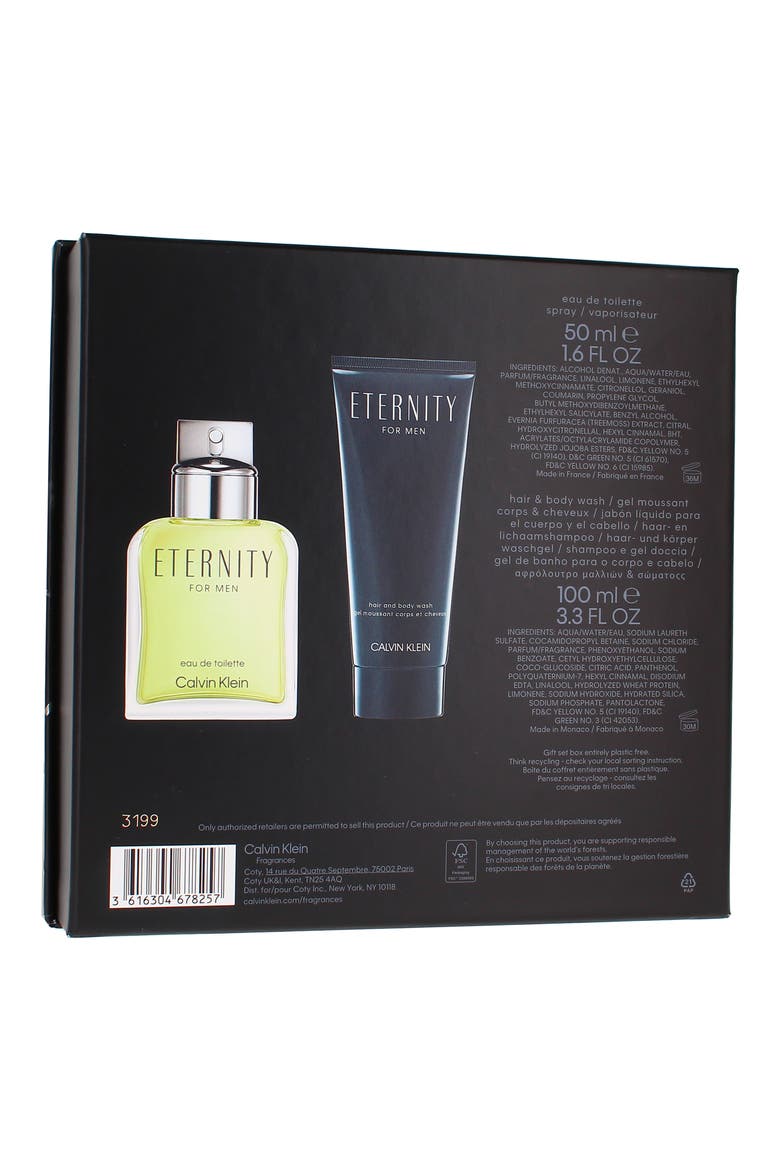 cK Eternity For Men Eau de Toilette Gift Set, Alternate, color, NO COLOR