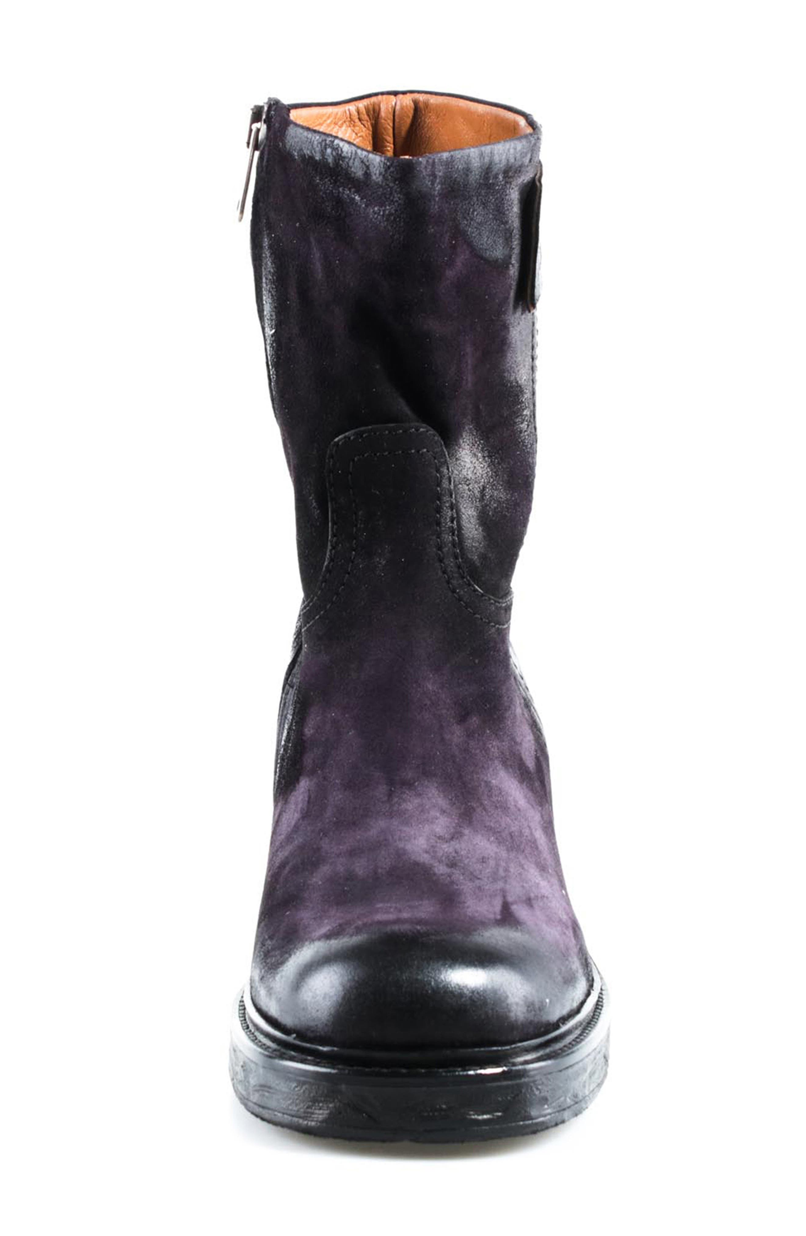 Slate Leather Bootie, Alternate, color, EGGPLANT