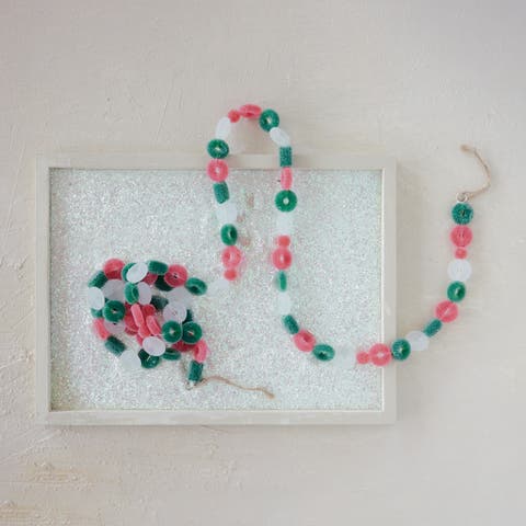 Festive Candy-Inspired Polystyrene Garland