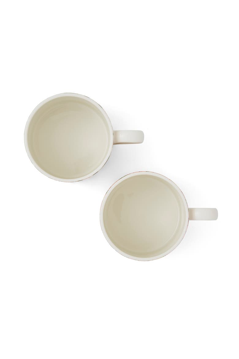 Morris & Co Set of 2 Porcelain Mugs, 12 oz, Alternate, color, Fruit & Honeysuckle