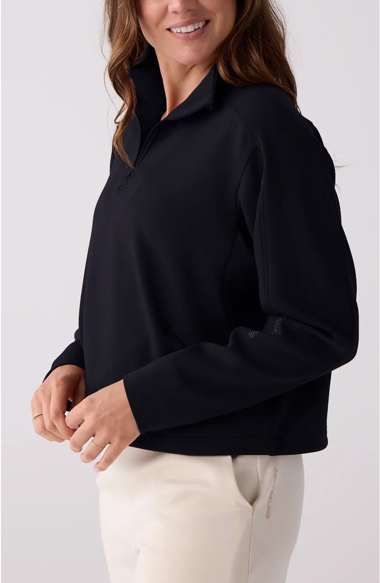 Centerline Athletics Women's Après Quarter Zip, Alternate, color, Black