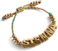 BaubleBar Oversized Waterproof Name Cord Bracelet