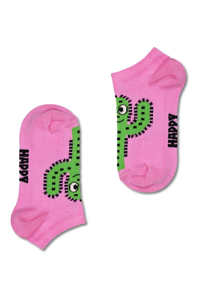 Kids' Cactus Assorted 2-Pack Ankle Socks, Alternate, color, PINK