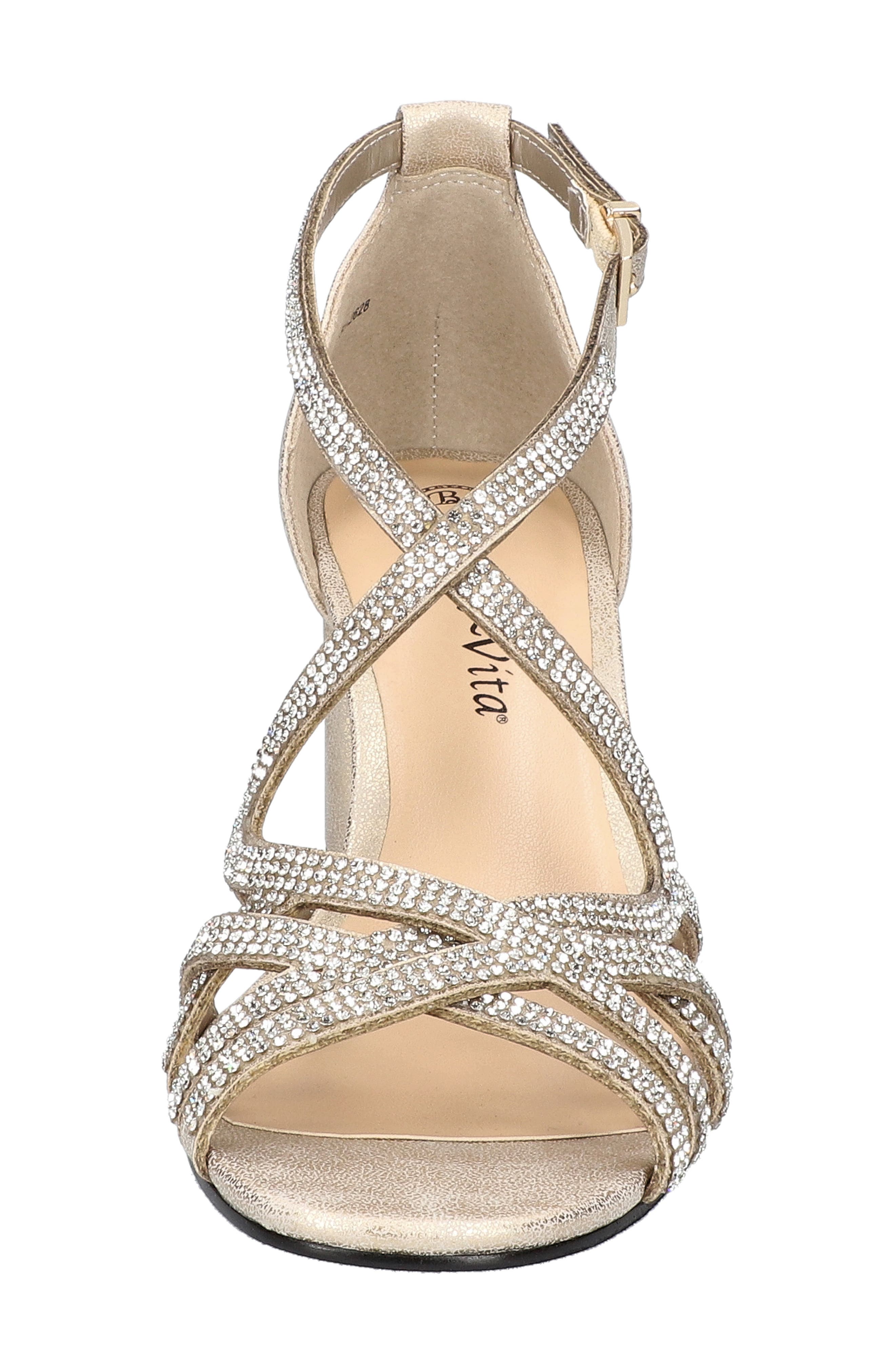 Bella Vita Aliette Sandal, Alternate, color, Soft Gold Metallic
