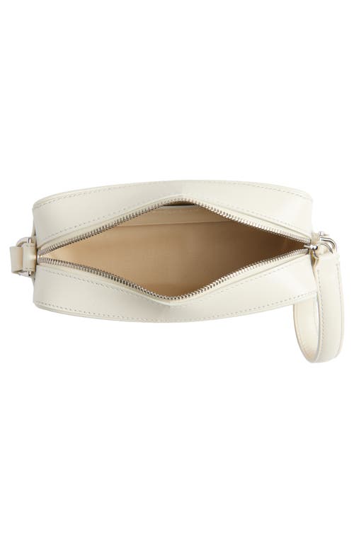 Jacquemus Le Baneto Leather Camera Bag In Ivory