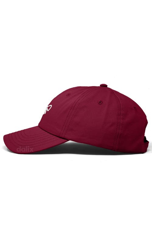 Dalix Bow Dad Cap In Burgundy