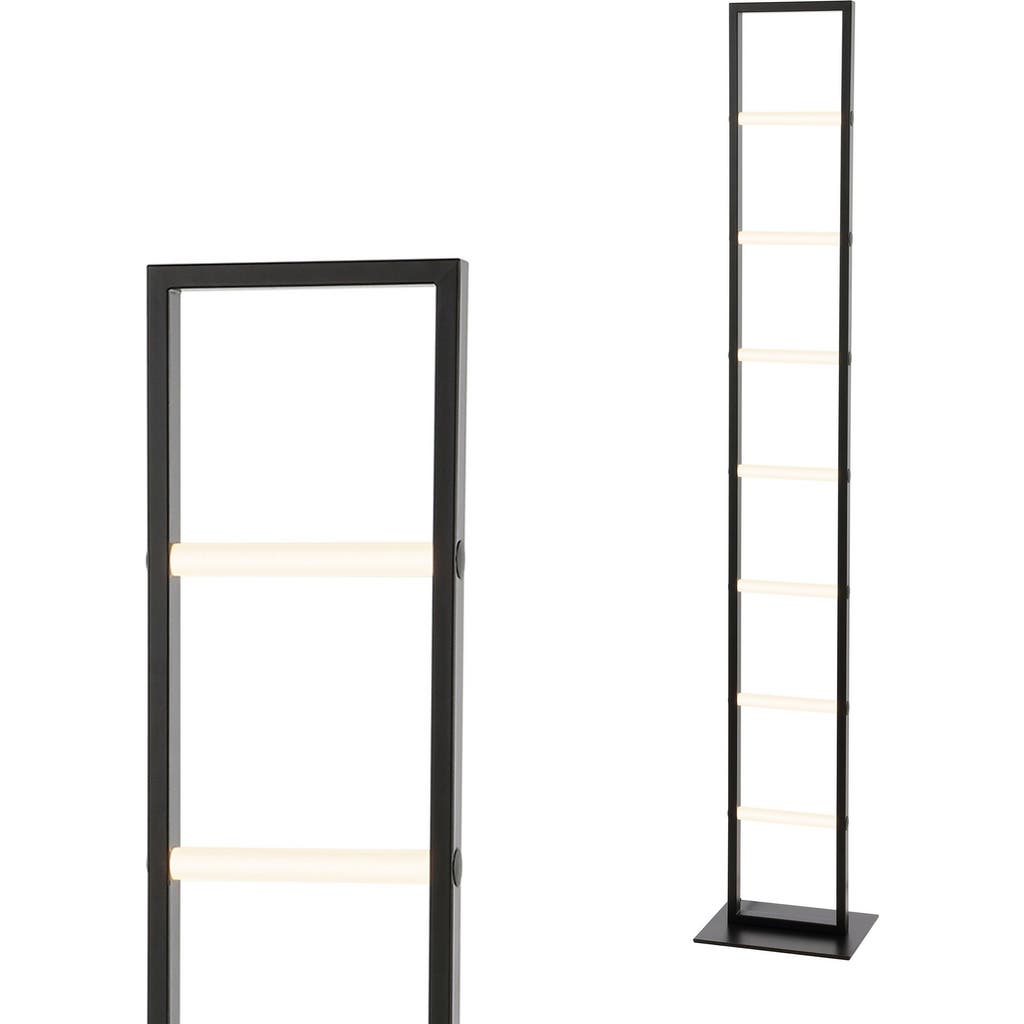Jonathan Y Ivan 59.3" Minimalist Modern Iron Ladder Dimmable Integrated Led Floor Lamp, Black