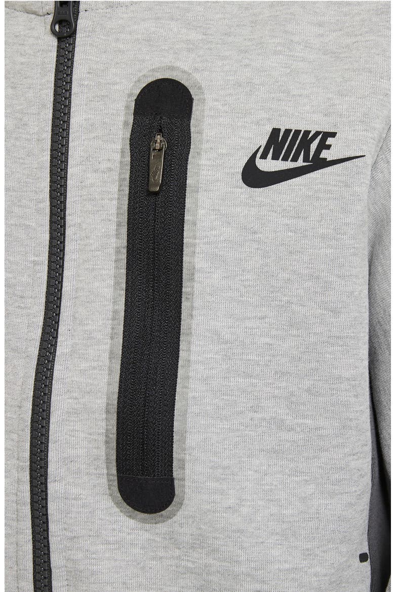 Sportswear Kids' Tech Fleece Zip Hoodie, Alternate, color, DK GREY HEATHER/IRON GREY