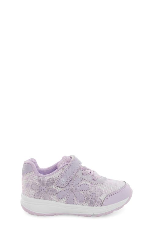 Stride Rite Lighted Glimmer Sneaker In Lavender