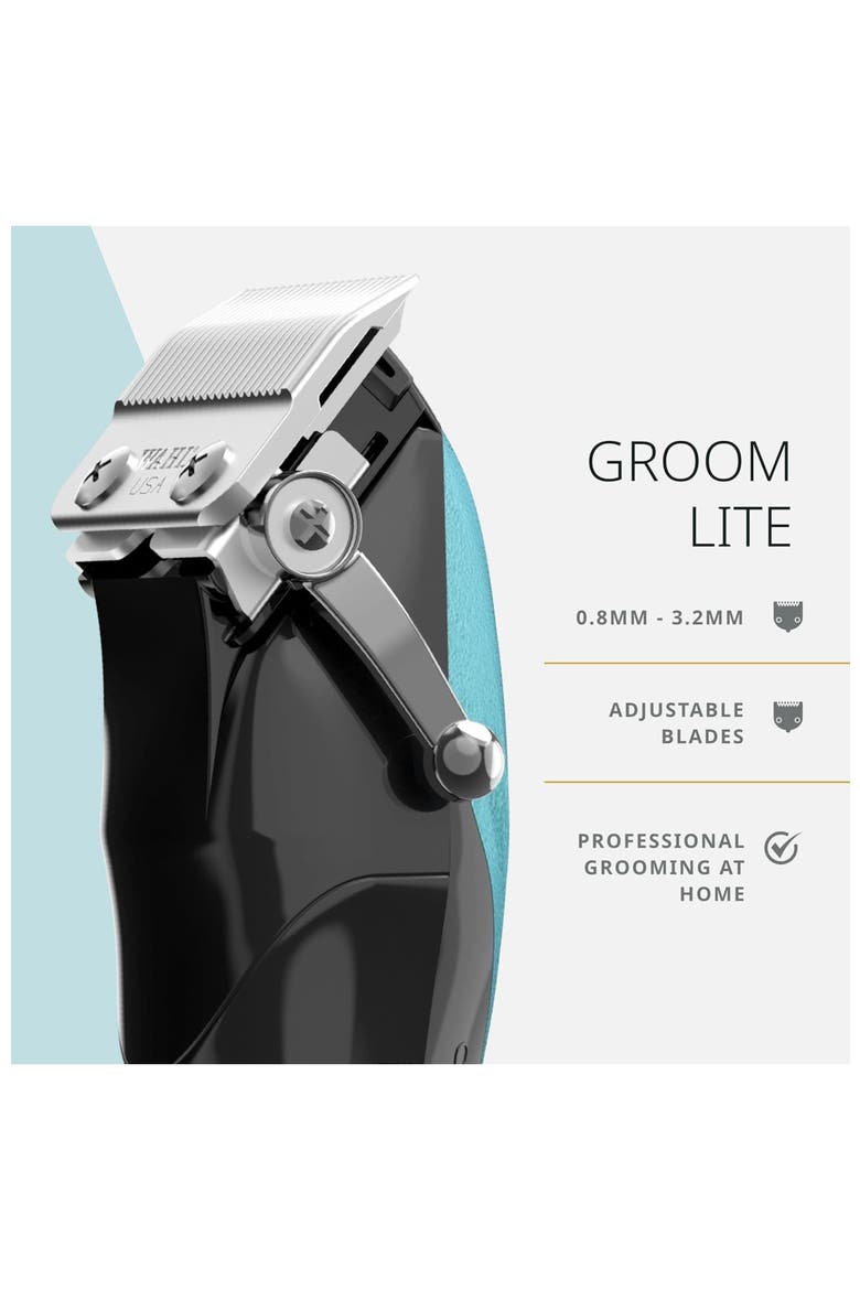 Cordless USB Rechargeable Pet Clipper Kit, Alternate, color, Black/Metallic Blue