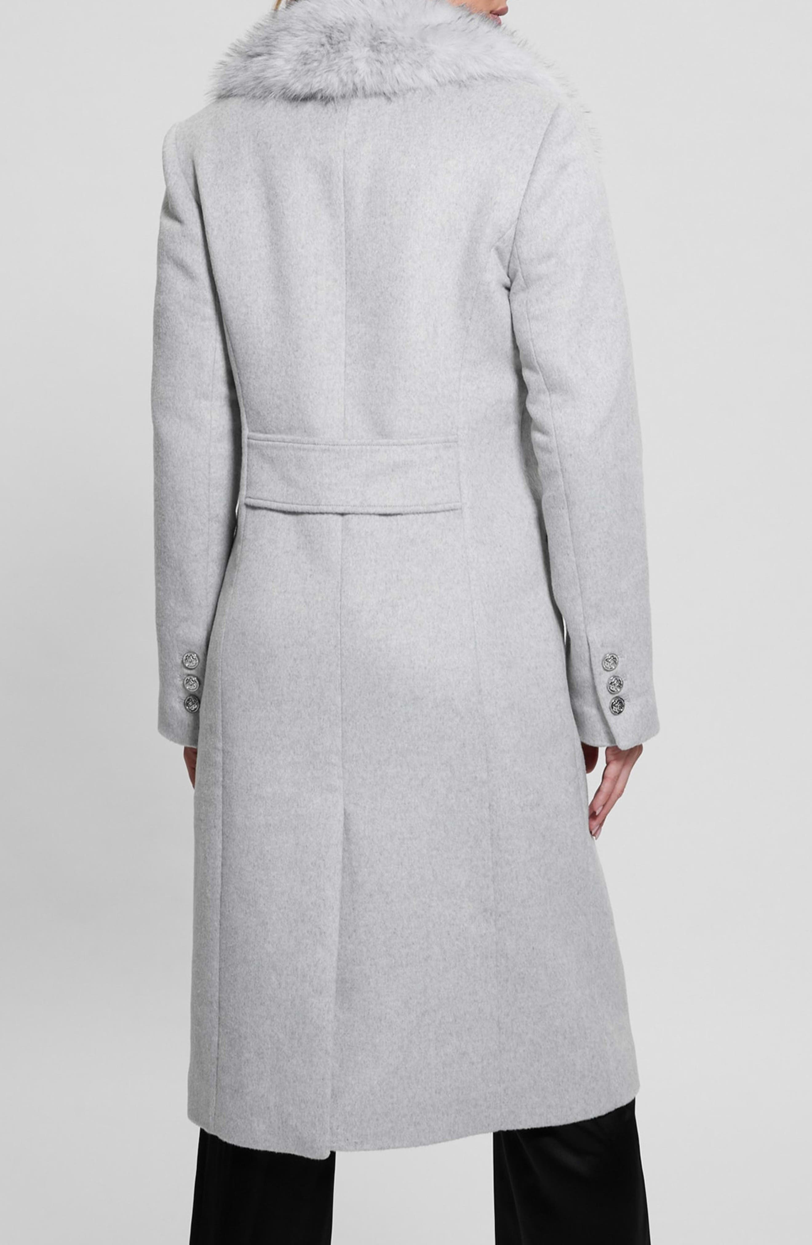 Nancy Coat with Removable Faux Fur Collar - image 4