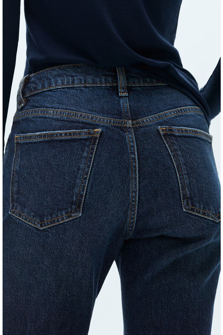 New Comfort High Waist Ankle Skinny Jeans, Alternate, color, DARK BLUE