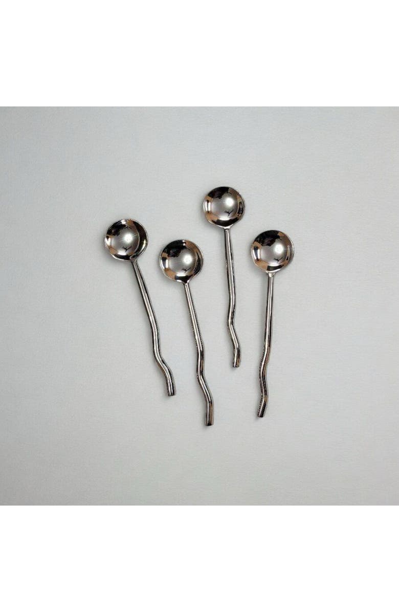 Meso Goods Nadia Spoon - Set of 4, Main, color, Silver