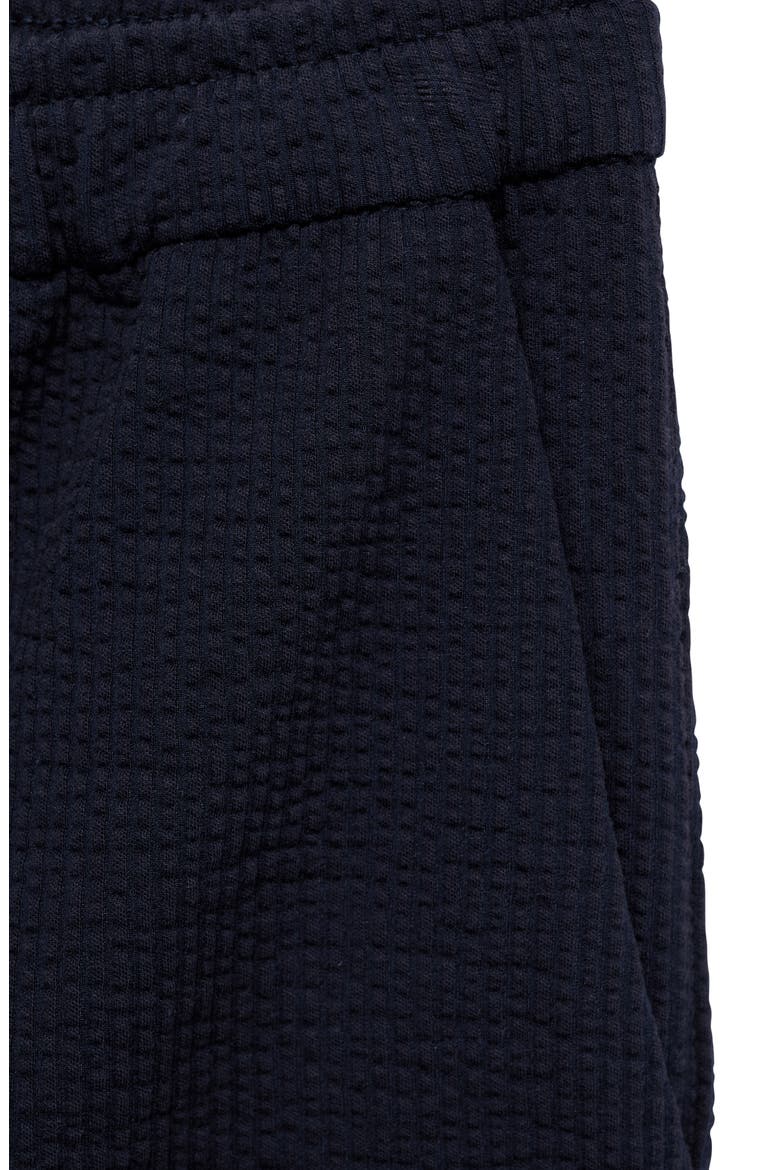 Drawstring Seersucker Shorts, Alternate, color, DARK NAVY