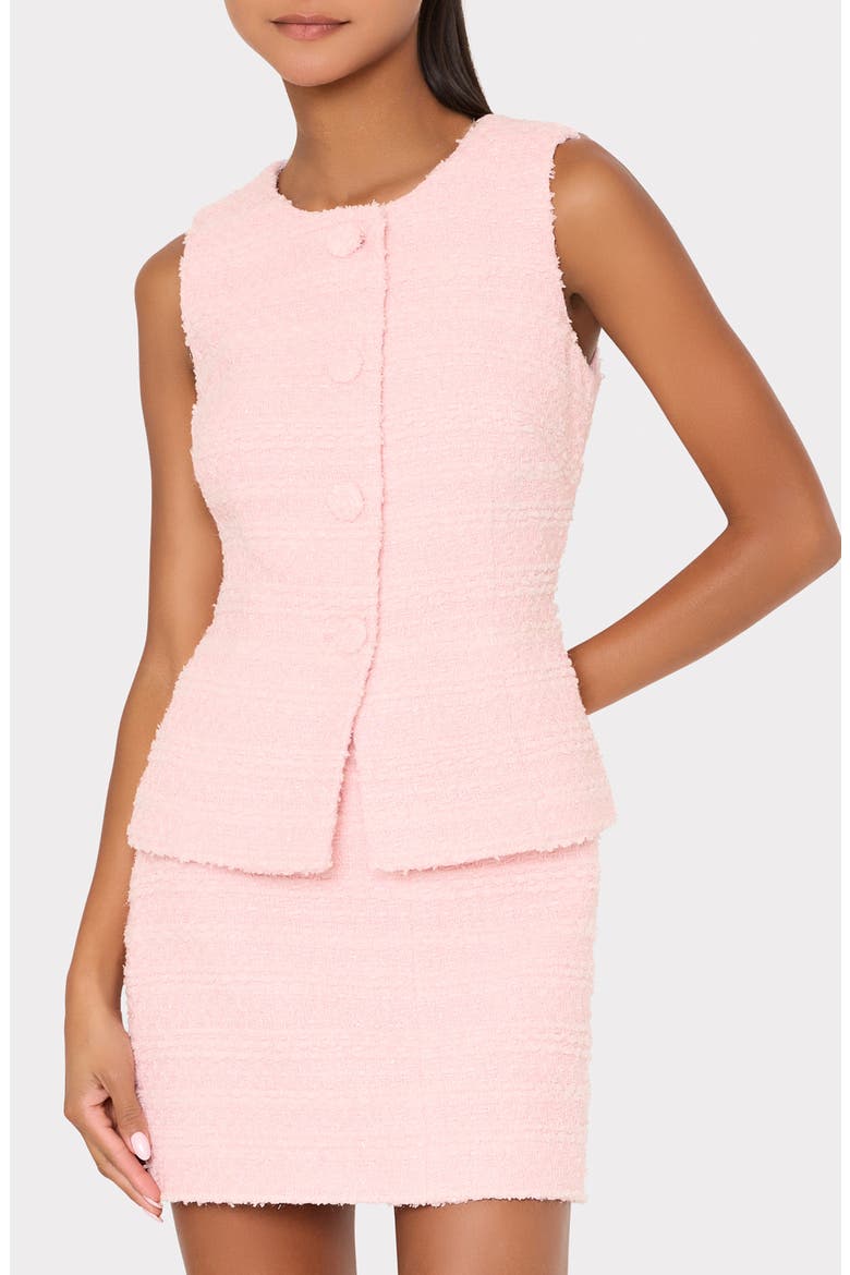 Briar Tweed Miniskirt, Alternate, color, BLUSH