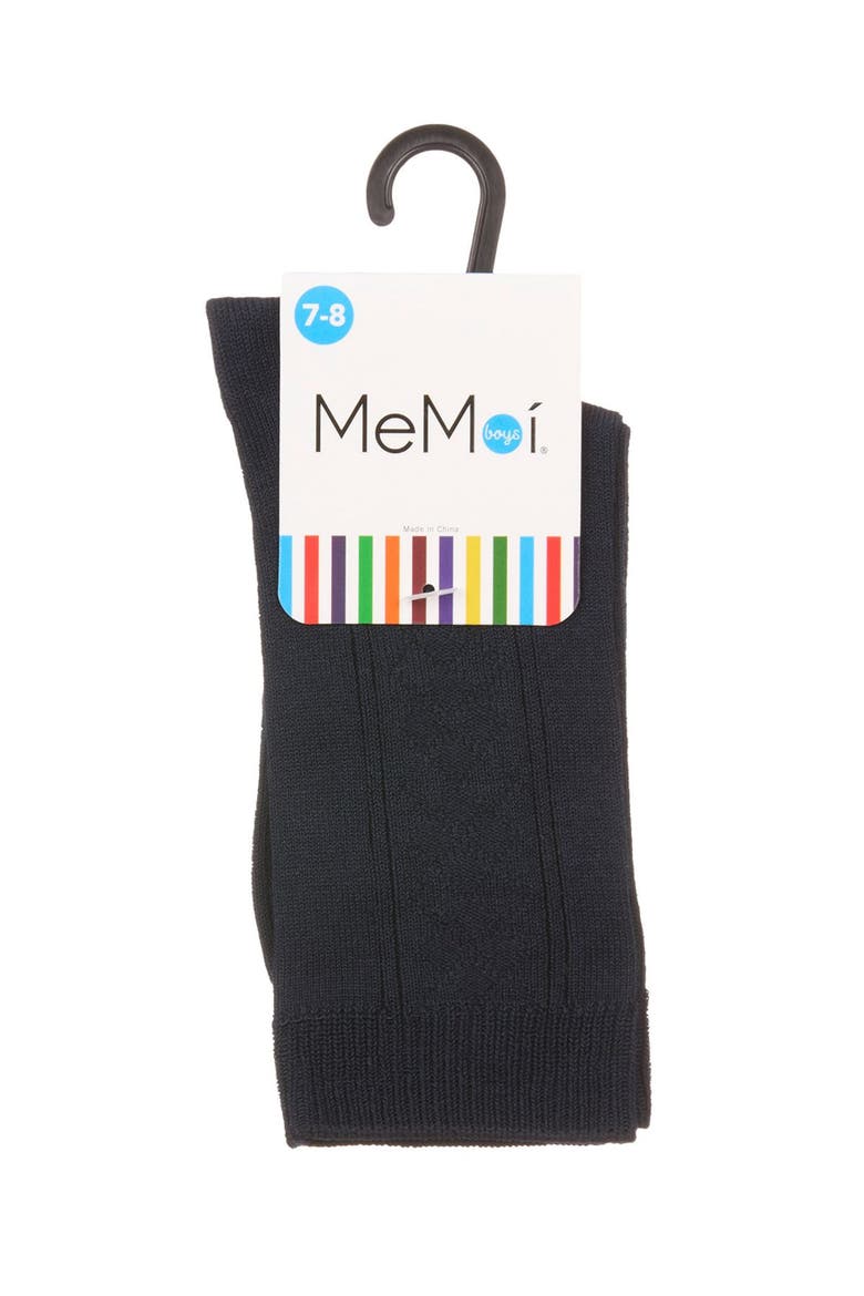 Clocking Argyle Crew Socks, Alternate, color, Navy