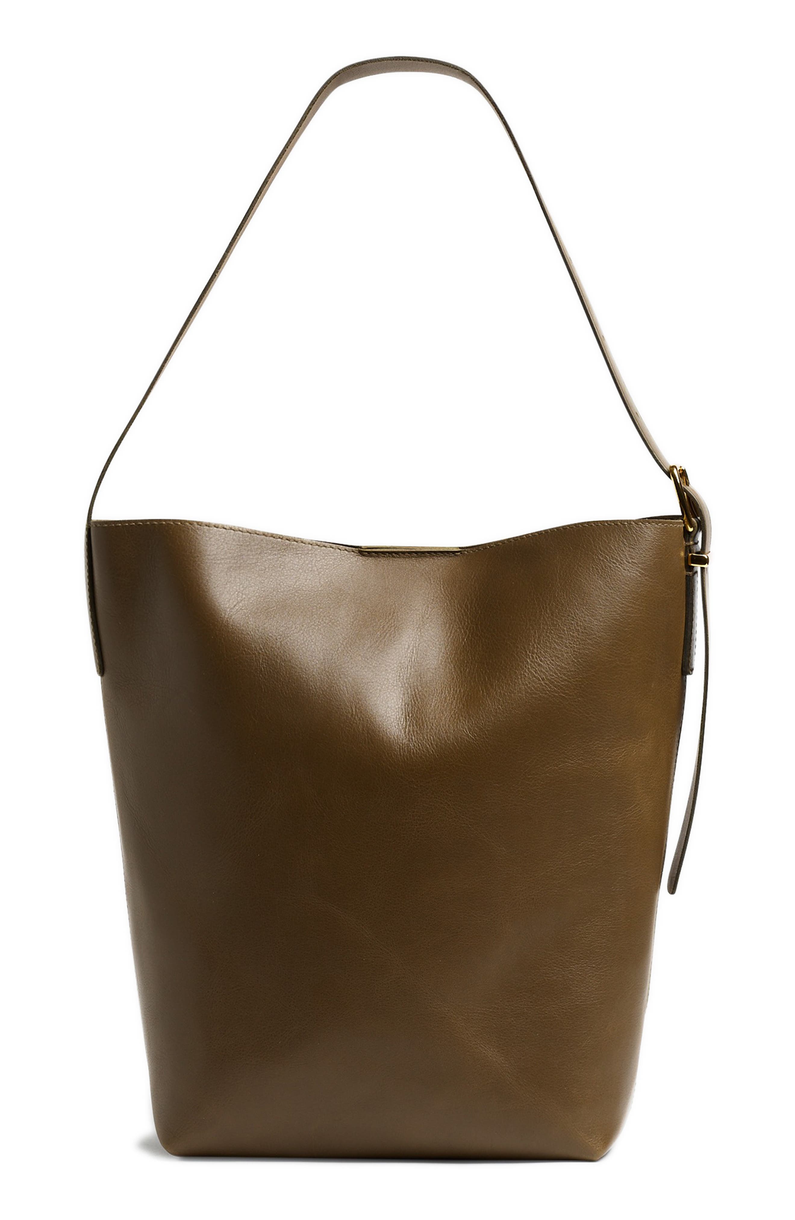 The Essential Bucket Tote (Nordstrom Exclusive), Main, color, BURNT OLIVE
