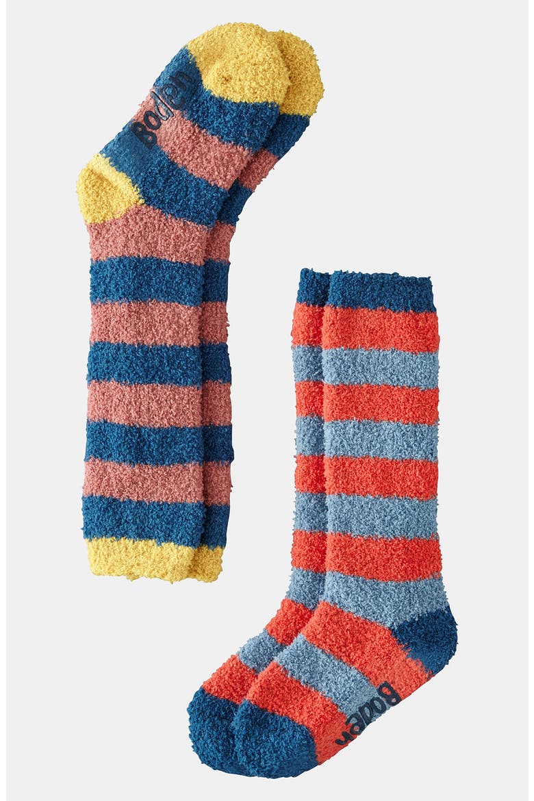 'Winter Cozy' Socks, Main, color, DUSTY SAPHIRE STRIPE PACK